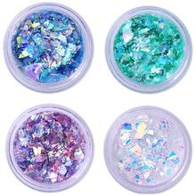 2.0g Holographic Laser-Nail Powder Nail Art Gorgeous Chameleon Mirror Powder Manicure Chrome Pigment Glitters, 4 Pack 2024 - buy cheap