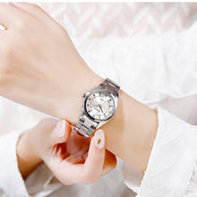 SKMEI-reloj de cuarzo para mujer, pulsera de acero inoxidable, resistente al agua, de lujo 2024 - compra barato