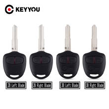 KEYYOU New For Mitsubishi Pajero Sport Outlander Grandis ASX Left Right Uncut Blade 2/3 Buttons Replacement Car Key Shell Case 2024 - buy cheap