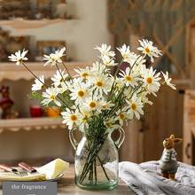 5 Heads/Branch Artificial Dasiy Flower Silk Fake Flowers Bouquet Decorative Small Daisy for Home Room Decoratiuons 2024 - buy cheap