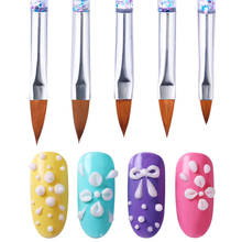 5 шт набор кистей для ногтей УФ гелевая ручка для рисования градиентный рисунок для дизайна ногтей акриловые кисти белые стразы ручка для дизайна ногтей 2024 - купить недорого