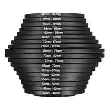 Adaptador de filtro de lente, conjunto com 18 peças sobressalente de 37-82mm para câmera canon nikon 2024 - compre barato