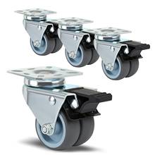 4 x Heavy Duty Swivel Castor Wheels 50mm with Brake for Trolley Furniture 2024 - buy cheap