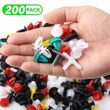 200PCS Mixed Auto Fastener Random Car Fender Plastic Clips Vehicle Bumper Clips Auto Retainer Fastener Rivet Door Panel Liner 2024 - купить недорого