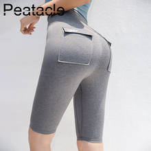Peatacle-pantalones cortos deportivos para mujer, Shorts de secado rápido para correr, elásticos, ajustados, para entrenamiento, Yoga, Fitness, gimnasio, motociclista, Verano 2024 - compra barato