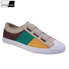 Street Casual Canvas Shoes Men Breathable Mixed Color Flat Shoes Loafers Summer Low Top Sneakers Homme Espadrilles Plus Size 2024 - buy cheap