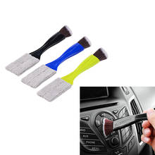 Double Slider Car Air-conditioner Outlet Cleaning Tool Car-styling Keyboard Dust Window Blinds Cleaner Brush 2024 - buy cheap