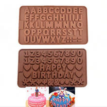 Heart Letters cake decorating tools silicone chocolate mold letter and number fondant molds sugarcraft cookies bakeware tools 2024 - buy cheap