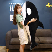 60/80/100cm Giant Soft Killer Whale Toys Stuffed Sea Animals Black Red Shark Toys Doll Pillow For Children Kids Christmas Gifts 2024 - buy cheap