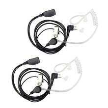 2Pack Fbi Style 2Pin Covert Acoustic Tube Earpiece Ptt Headset For Motorola 2 Ways Radio GP88S GP300 GP68 GP2000 GP88 GP3188 CP0 2024 - buy cheap