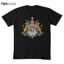 Arms of Iranian Shahs T shirt iran 1979 coat arms coat of arms persia lion shah crown 2024 - buy cheap