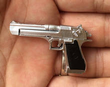 1/6 масштаб серебристого цвета Desert Eagle модель пистолета для коллекции фигурок 12 дюймов 2024 - купить недорого