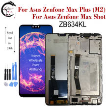 LCD With Frame For Asus Zenfone Max Plus (M2) ZB634KL Display Screen Touch Digitizer Assembly Zenfone Max Shot ZB634 KL Display 2024 - buy cheap