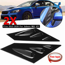 2pcs Front Window Louver Side Vent For Subaru WRX STI 2015-2018 ABS Plastic Stickers Side Window Louvers Scoop Cover Vent 2024 - buy cheap