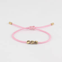 Women Bracelet Lucky Rope String Tibetan Copper Twisted Bead Handmade Braided Adjustable Charm Bracelets for Women Jewelry 2024 - buy cheap