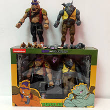 2PCS/Set NECA Shredder Michelangelo Foot Solder Donatello Krang Figure Bebop Rocksteady Turtle Figure Action Figurine Toy 2024 - buy cheap