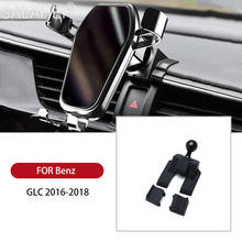 Suporte de carro luxuoso para telefone celular, clipe tipo saída de ar sem ímã, gps, para benz glc 2003-2012 acessórios 2024 - compre barato