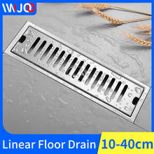 Linear Floor Drains Bathroom Shower Floor Drain Stainless Steel Tile Insert Channel Drainer Cover Anti-odor Floor Waste Grates 2024 - buy cheap