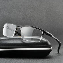 Óculos masculino de alumínio e magnésio, armação de óculos para prescrição, armação de metal 2024 - compre barato
