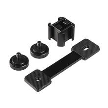 Placa de montagem de sapata tripla 3 em 1, adaptador, extensão de luz de microfone, suporte para dji osmo mobile 2 zhiyun, 4 feiyu, gimbal vimble 2024 - compre barato