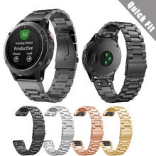 26 22 20mm liberação rápida fácil ajuste pulseira de aço inoxidável relógio de pulso para garmin fenix 6s 6x 6 5x 5 5S 3hr d2 mk1 relógio inteligente 2024 - compre barato