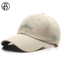 FS Trendy Japanese Style Beige Green Letter Embroidery Baseball Cap Women Outdoor Sport Face Caps For Men Gorros Hombre 2020 2024 - buy cheap