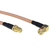 WIFI Antenna Cable RP-SMA Right Angle Male Plug To RP-SMA  Female Jack RF Cable Adapter RG142 50CM 20" 2024 - buy cheap