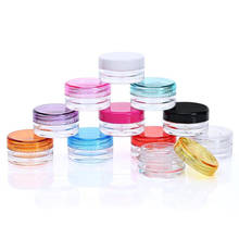 10pcs/lot 3g/5g Mix Color Small Empty Cosmetic Refillable Bottles Plastic Eyeshadow Makeup Face Cream Jar Pot Container Bottle 2024 - buy cheap