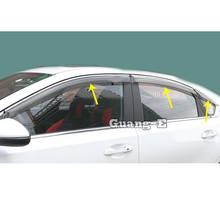 Capa de vidro com janela de plástico para kia k3 forte cerato, capa estilo de carro com lâmpada, visor à prova de chuva, saída de sol, para kia k3, forte cerato 2019 e 2020 2024 - compre barato