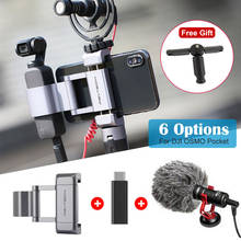 Adaptador de micrófono de 3,5mm opcional, montaje de zapata fría para teléfono inteligente PGYTECH, 49 LED, micrófono portátil para DJI OSMO Pocket 2, accesorios 2024 - compra barato
