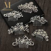 Wedding Bridal Hair Comb Clip Leaf Pearl Hairpins Headpiece Women Crystal Hair Ornaments Jewelry Bridesmaid Hair Accessories 2024 - buy cheap