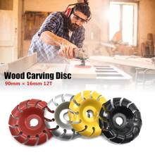 Disco de tallado de madera para amoladora angular, herramientas de modelado de lijado de acero al manganeso, 90mm, 12T, gran oferta 2024 - compra barato