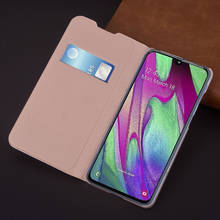 Slim Wallet Case For Samsung Galaxy A40 A405F A405FN A405FM Phone Sleeve Bag Mask Flip Cover With Card Holder Business Purse 2024 - buy cheap