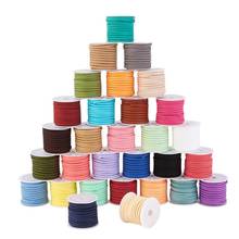 3x1.5mm Faux Suede Lace Cord Thread for jewelry DIY making,Randomly Mixed Color, about 5m/roll, 30rolls/bag F60 2024 - buy cheap