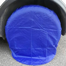 Estojo capa para pneu de reposição, 4 unidades, poliéster, inverno e verão, bolsa de armazenamento de pneus de carro, acessórios de pneu automóvel, protetor de roda de veículo 2024 - compre barato