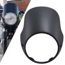 Máscara de carenagem para farol de motocicleta, para triumph bonnexexil t100 t120 se thruxaston 900 scrambler ducati monster universal 2024 - compre barato