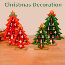 Christmas Decoration Christmas Tree Ornaments Wooden Mini Hanging Pendants Desktop Home Decor Christmas Gift Box Packaging 2024 - buy cheap