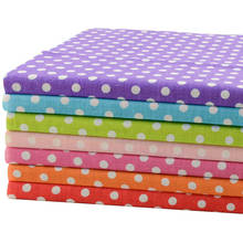 50 CM x 50 CM 7 Cores Sortidas "Big Polka Dots" Tecido de Algodão Fat Quarters Patchwork Tilda Scrapbooking tecido para Costurar W3B3-4 2024 - compre barato