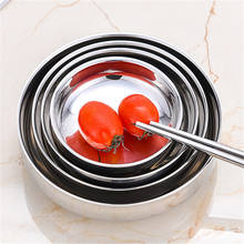 Stainless Steel Seasoning round Dish Side Plate Round Silver Sauce Rice Container Kitchen Picnic Assorted Salad Sauce Tray Bowl 2024 - buy cheap