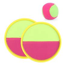2Pcs Disc Paddle Ball Games Toss Catch Ball Toys for Children Outdoor Sports Toy Catcher Paddle Sticky Ball Catch Toss Game Set 2024 - buy cheap