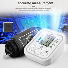 Портативный тонометр, бытовой наручный прибор для измерения артериального давления, Сфигмоманометр с ЖК-дисплеем, точное измерение 2024 - купить недорого