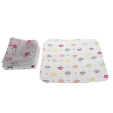 10Pcs 28*28cm Baby Infant Towel Muslin Towel Square Handkerchiefs Cute Cartoon Animals Printed Two Layers Wipe Towel Wholesale 2024 - buy cheap