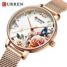 CURREN-reloj de cuarzo de oro rosa para mujer, cronógrafo informal a la moda, resistente al agua, regalo para niña, esposa, femenino 2024 - compra barato