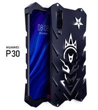 Zimon-capa original punk de alumínio para defender, à prova de choque, armadura, defesa, telefone celular, estojo para huawei p40, p30, pro 2024 - compre barato