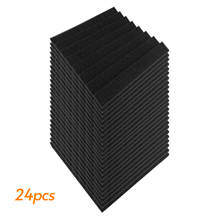24/12pcs 12*12*1in Studio Acoustic Foams Panels Sound Insulation Soundproof Sound Absorbing Foam Wall Deadening Flame-retardant 2024 - buy cheap