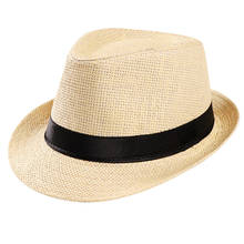 Джазовая ковбойская шляпа унисекс, уличная шляпа, бандажная шляпа, Пляжная соломенная шляпа от солнца 2024 - купить недорого