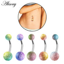 Alisouy 1PC Matte Steel Belly button ring Piercings Navel Piercing Sexy Piercing Navel Body Jewelry Round Body Ring Jewelry 2024 - buy cheap