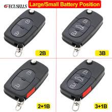 2/2+1/3/3+1 Button Remote Car Key Shell Case For Audi A2 A3 A4 A6 A8 TT for CR2032 CR1620 Battery Large / Small Battery Position 2024 - buy cheap