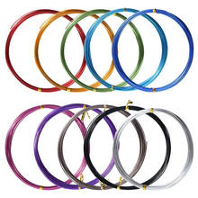 12 рулонов различных цветов Алюминиевый ремесленный провод для DIY ремесла, 1 мм в диаметре 5 метров в длину 2024 - купить недорого