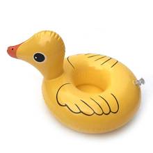 6 estilos mini amarelo pato flamingo inflável água piscina bebida copo suporte titular float festa brinquedo para bebida barra coaster 2024 - compre barato
